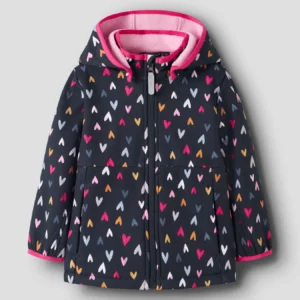 NMMMALTA05 Name it softshell jope 'Dark Sapphire HEARTS'