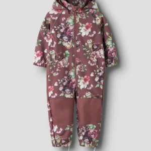 NMMALFA08 Name it softshell kombe 'Rose Brown HEDGEHOG'