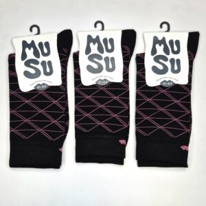 Meeste puuvillased sokid 'Must & Roosa MuSu' suurus 41-44