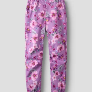 NKFALFALIGHT08 NAME IT tehniline püksid ‘Iris Orchid FLORAL FOREST'